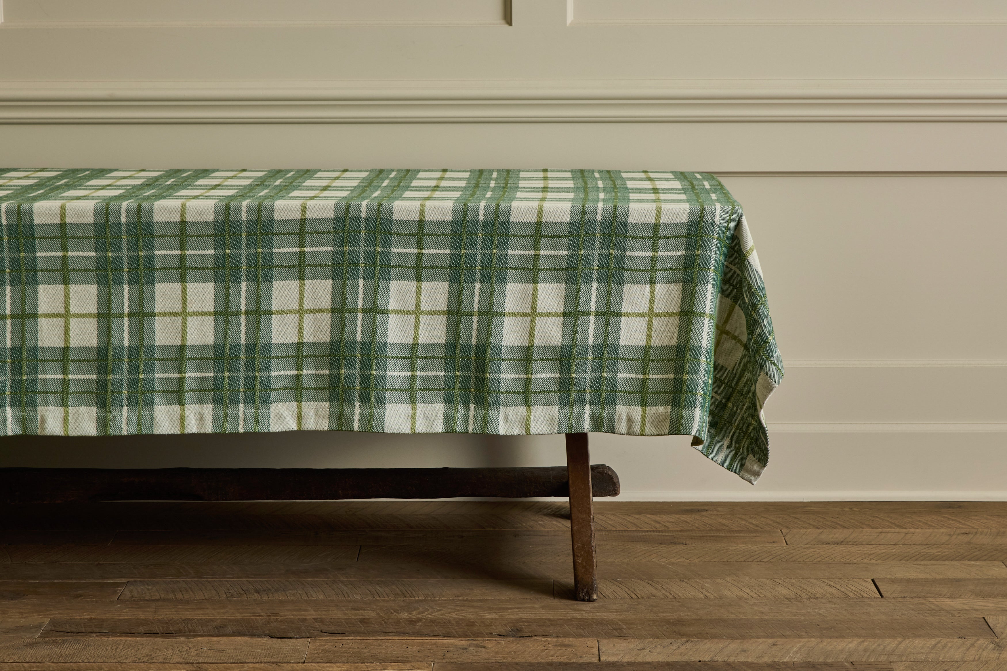 Tartan Tablecloth in Forest