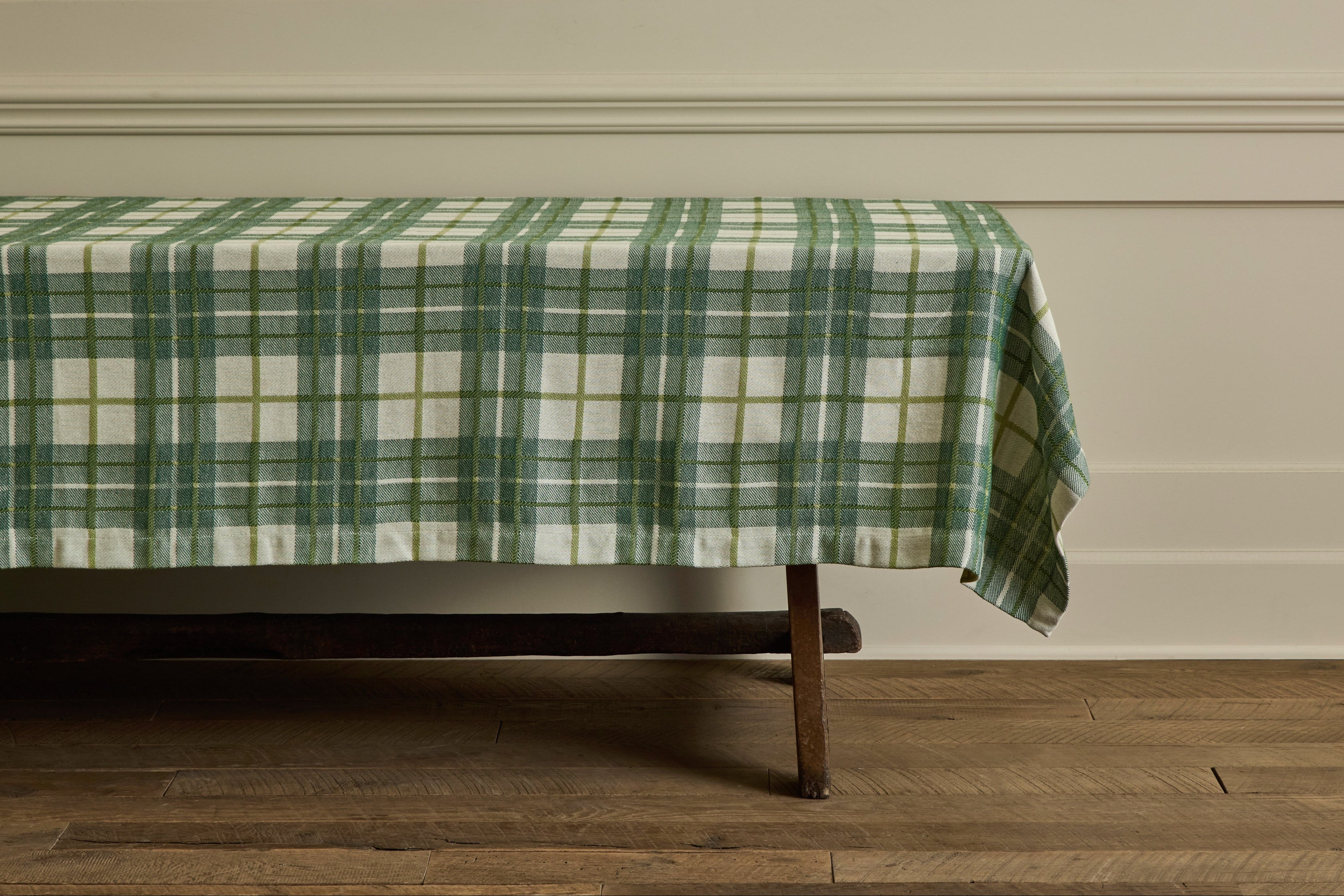 Tartan Tablecloth in Forest