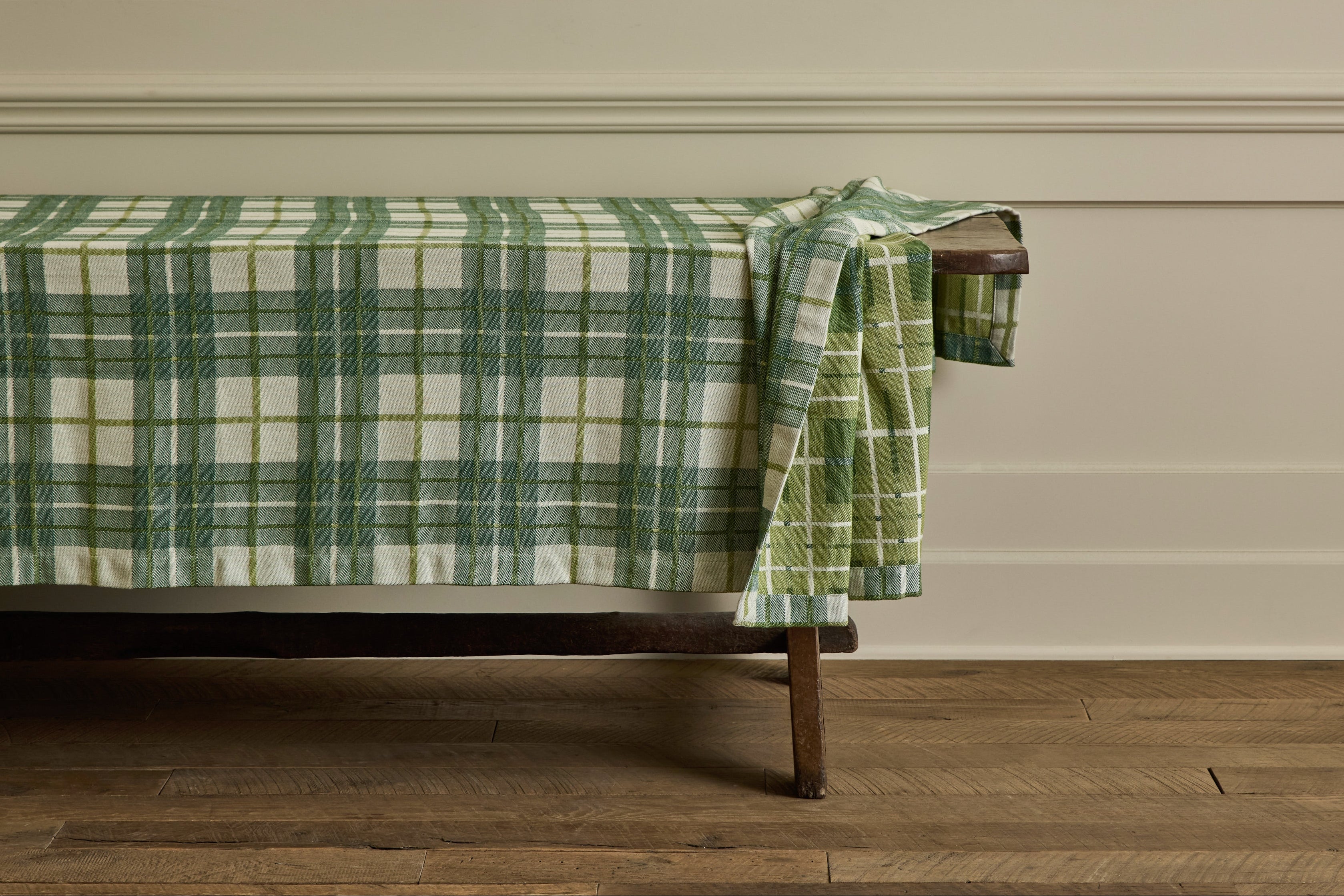 Tartan Tablecloth in Forest