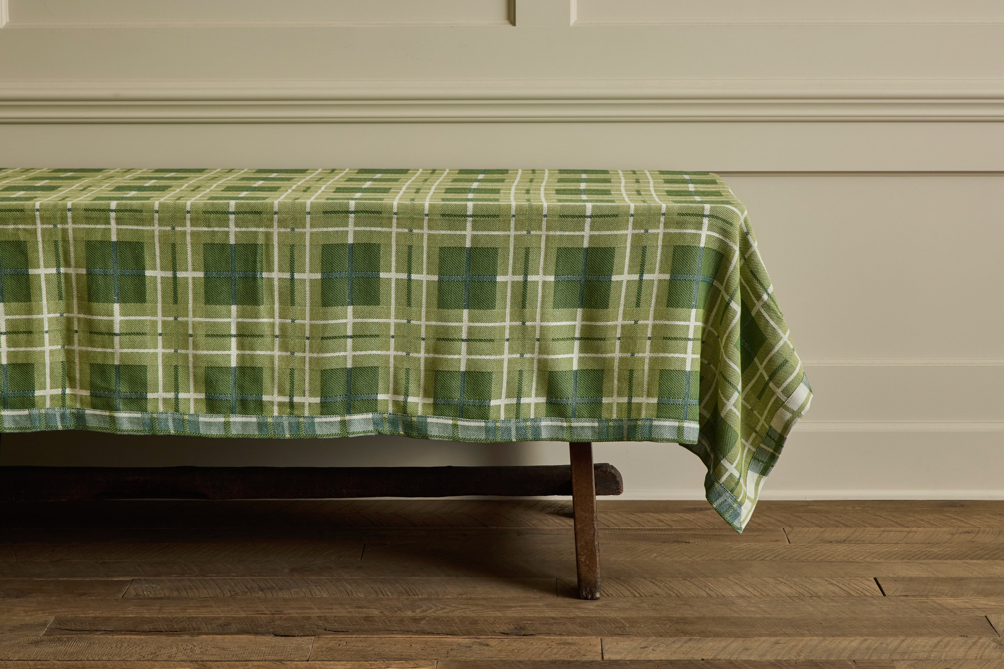 Tartan Tablecloth in Forest