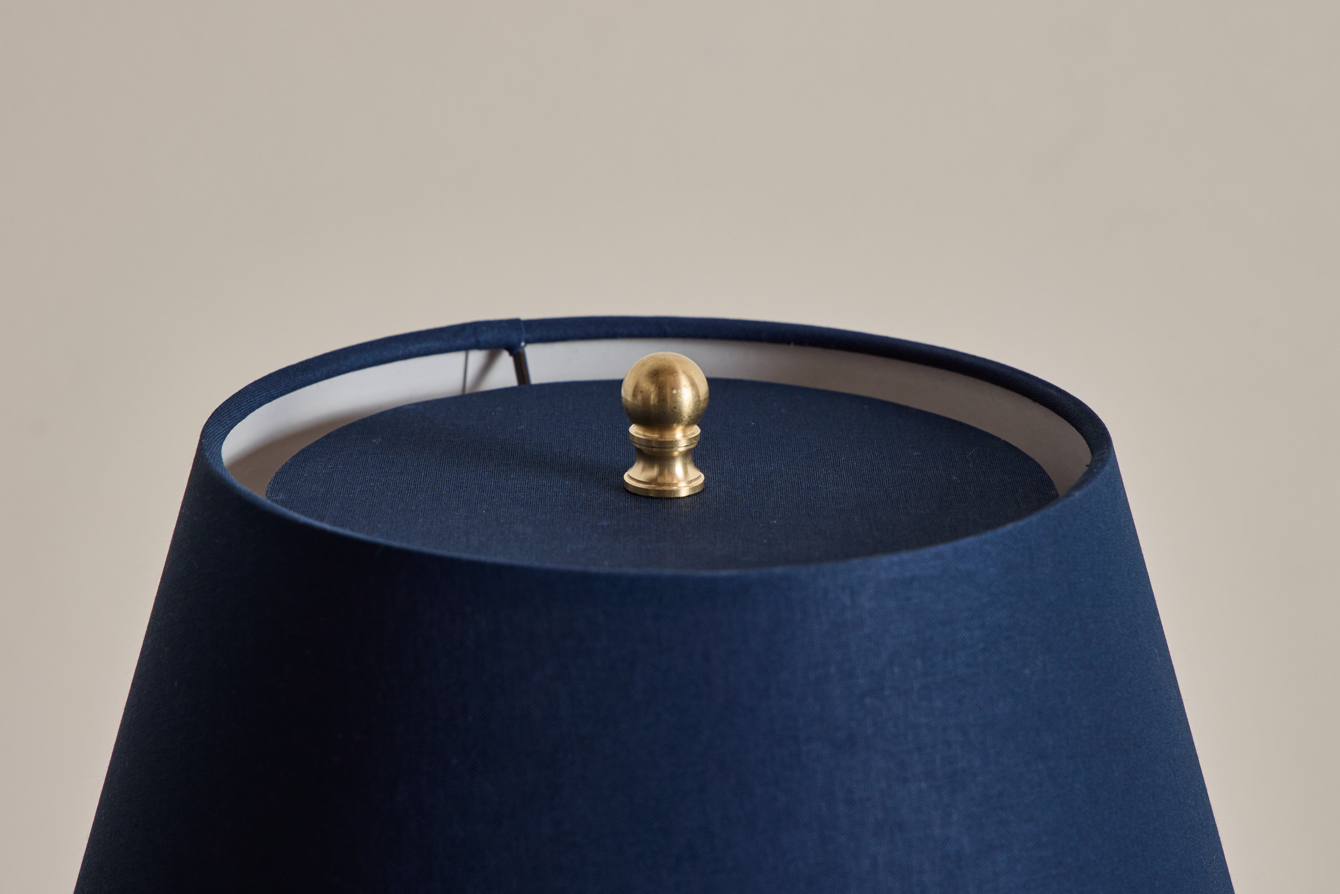 Bamboo Lamp Base, Dark Oak