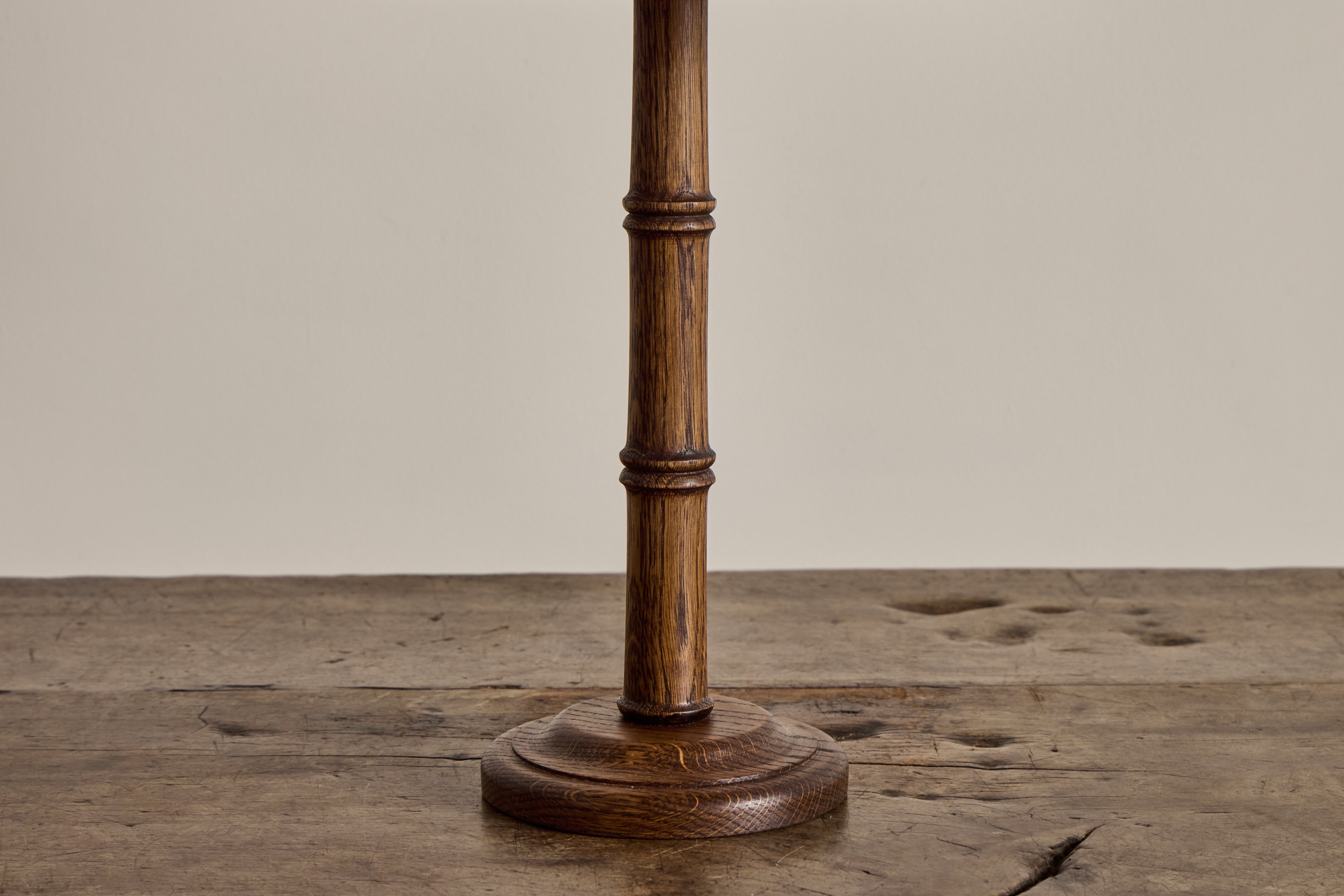 Bamboo Lamp Base, Dark Oak