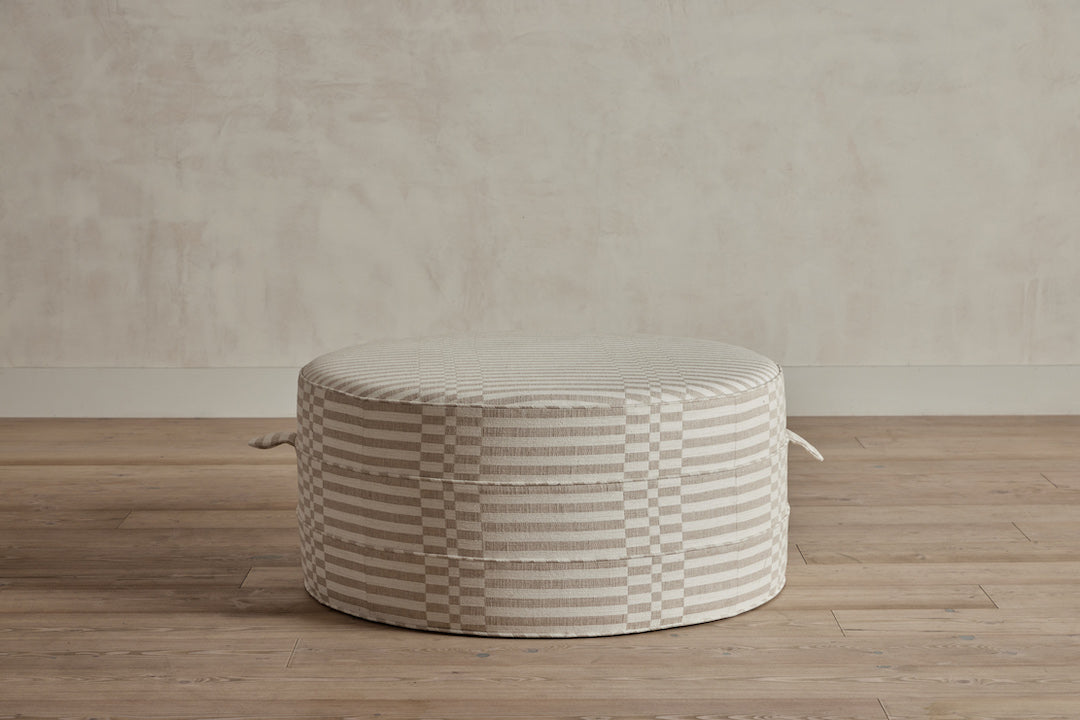 Nickey Kehoe 36" Round Hassock - In Stock