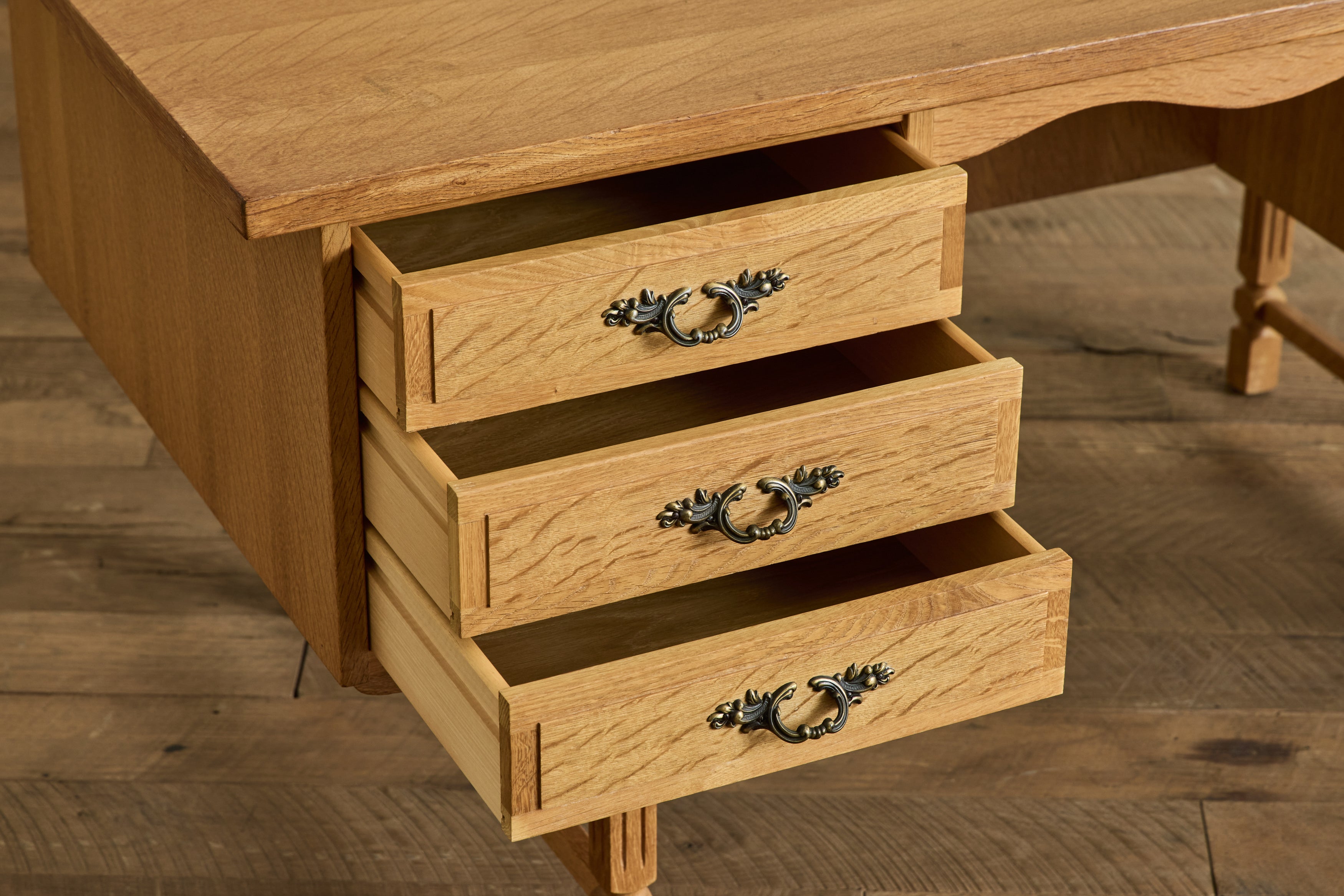 Danish Oak Wood Desk
