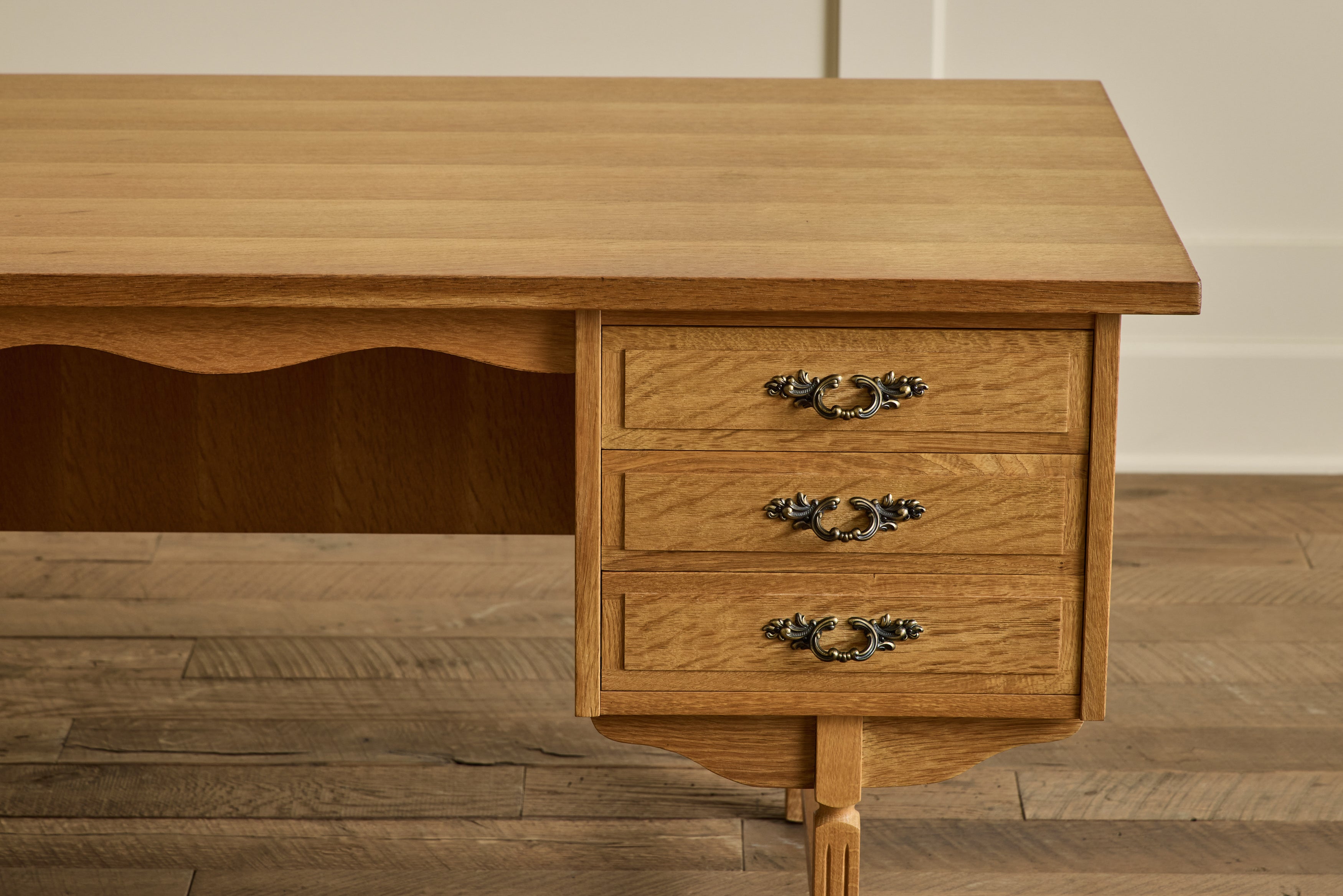 Danish Oak Wood Desk