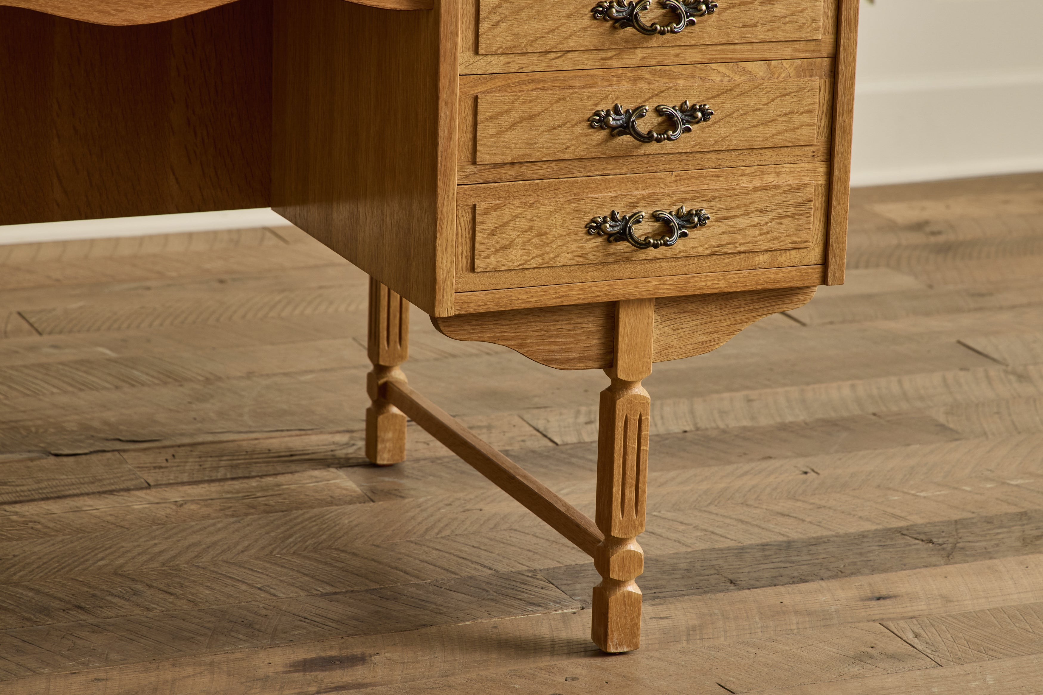 Danish Oak Wood Desk
