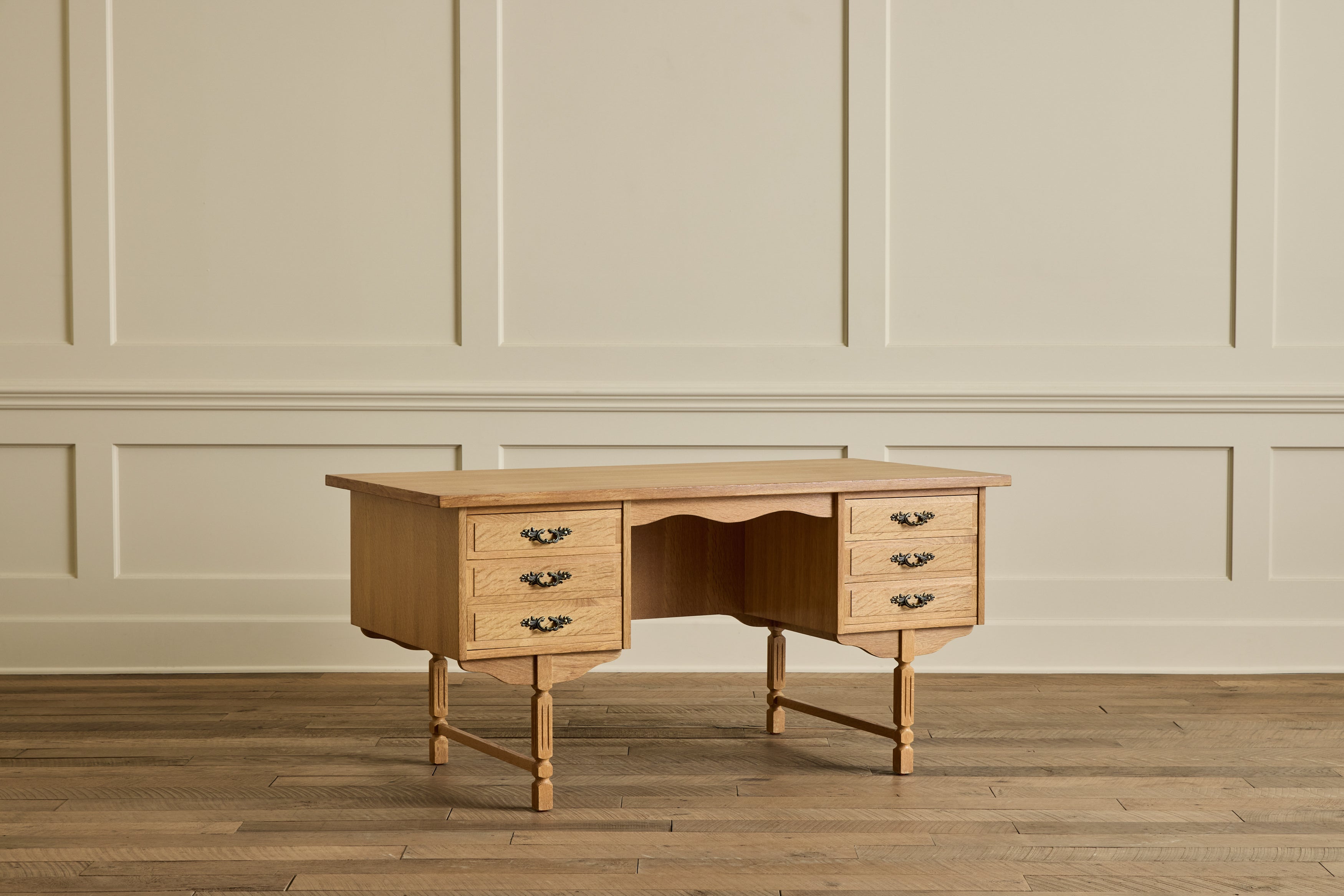 Danish Oak Wood Desk