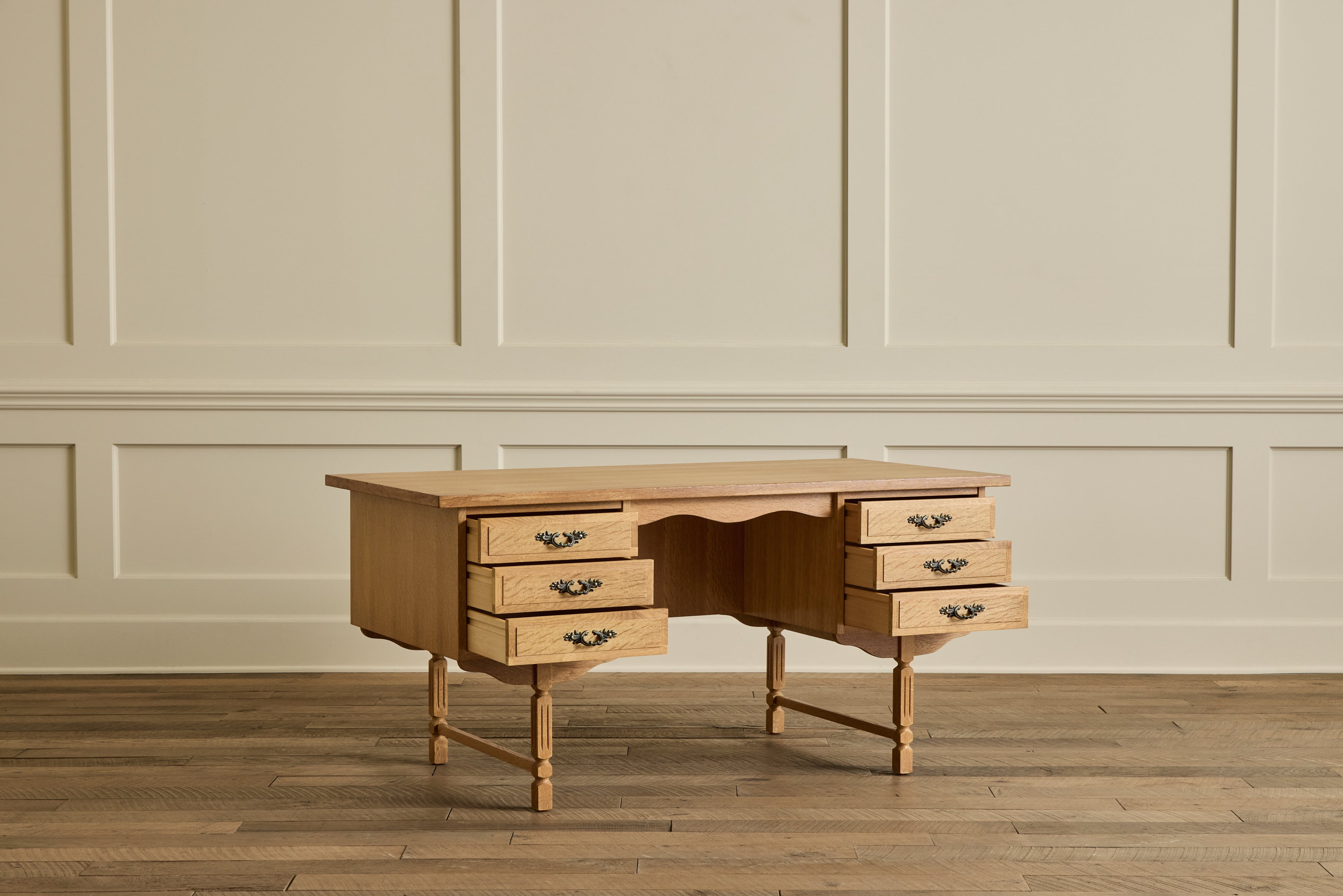 Danish Oak Wood Desk