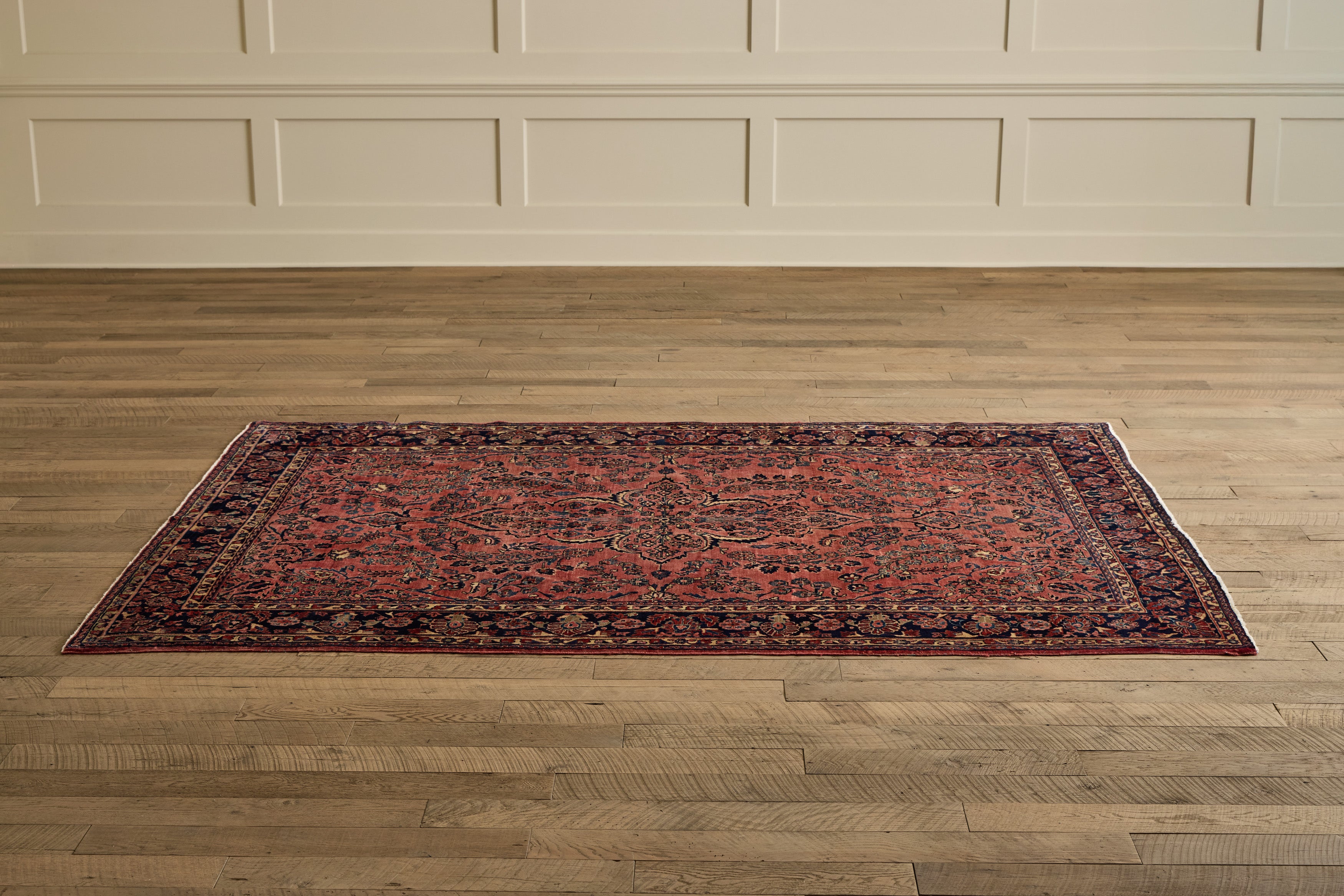 Rose Persian Sarouk Rug 6'9 X 9'10