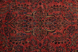 Rose Persian Sarouk Rug 6'9 X 9'10