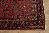 Rose Persian Sarouk Rug 6'9 X 9'10