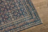 Blue Floral Mahal Rug  7'10 X 11'10