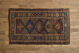 Blue & Red Kazak Rug 4'8 X 8'2
