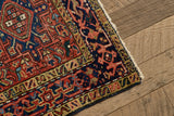 Persian Heriz Throw Rug 3'1 X 4'5
