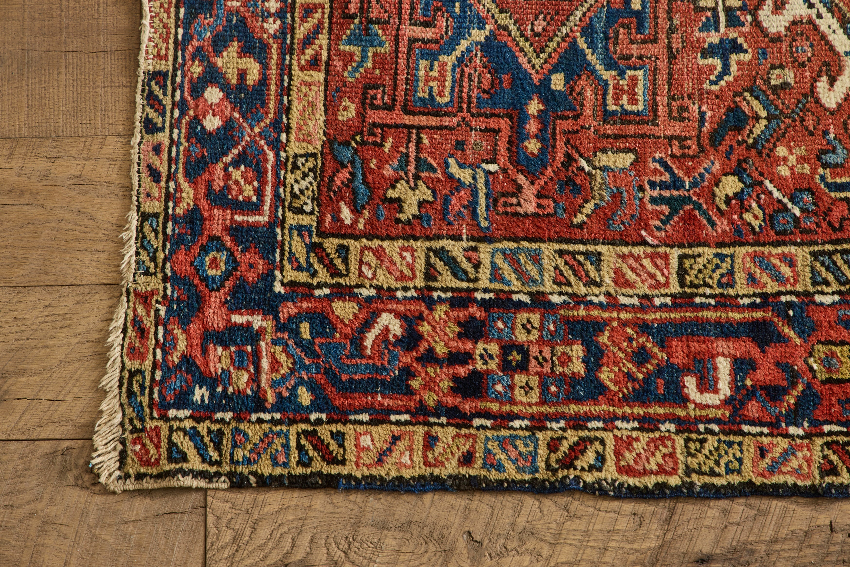 Persian Heriz Throw Rug 3'1 X 4'5