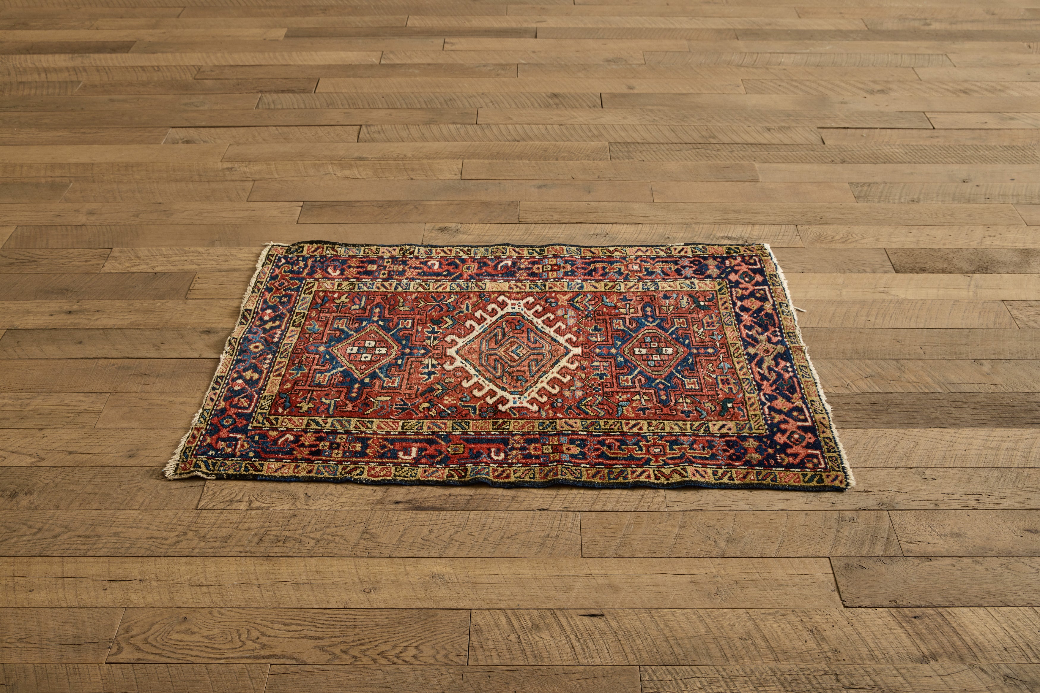 Persian Heriz Throw Rug 3'1 X 4'5