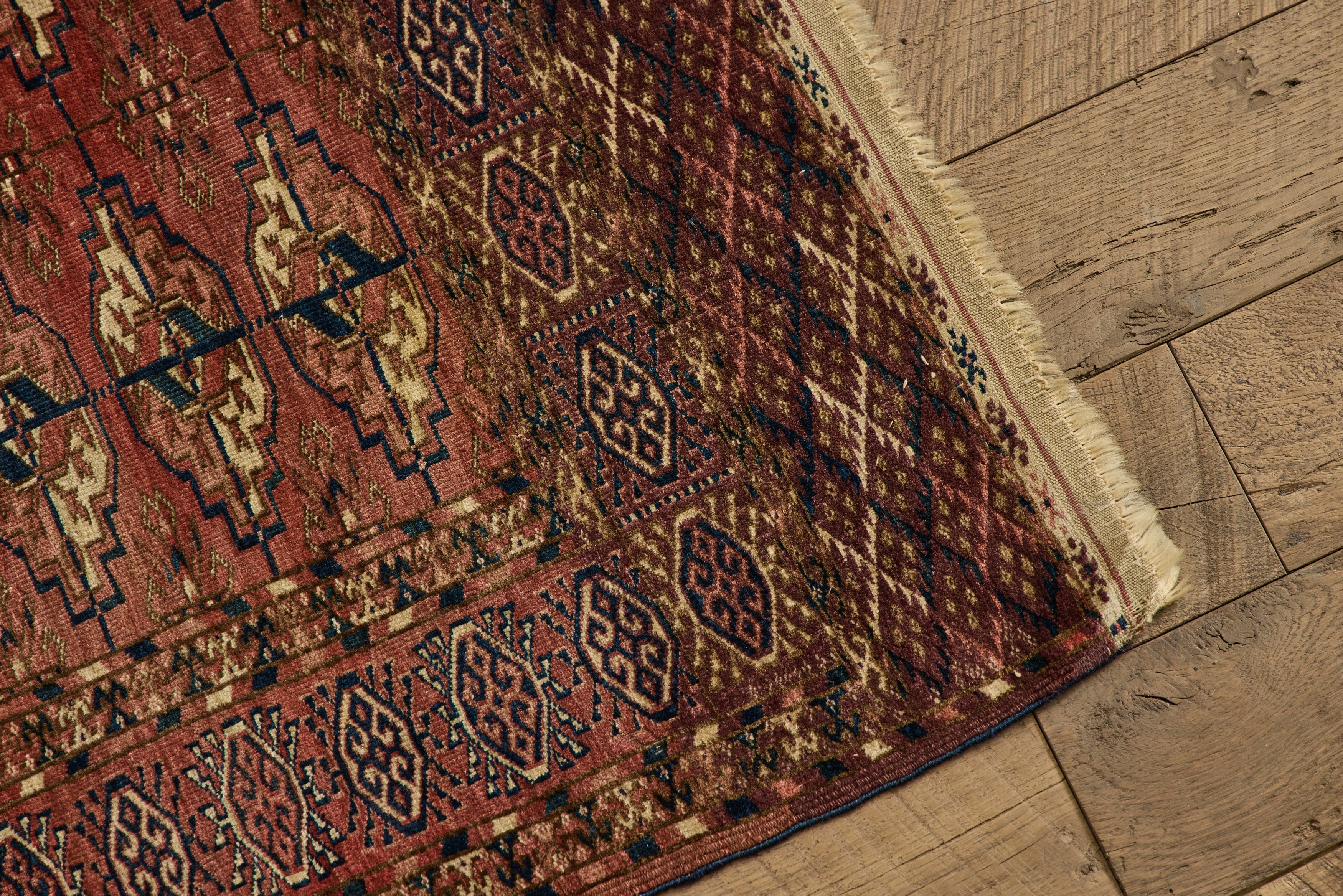 Persian Turkoman Throw Rug 3’6 x 3’11