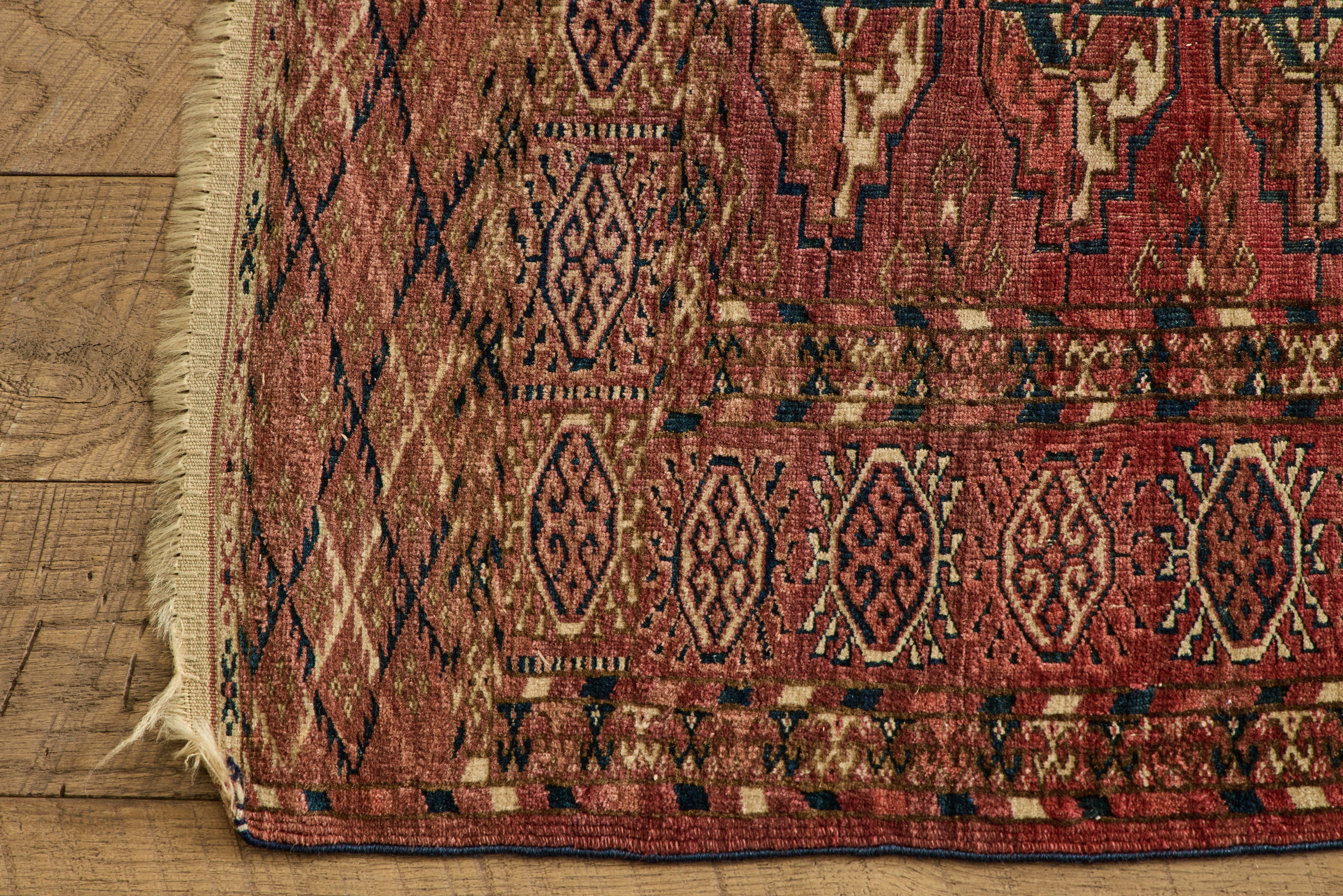Persian Turkoman Throw Rug 3’6 x 3’11