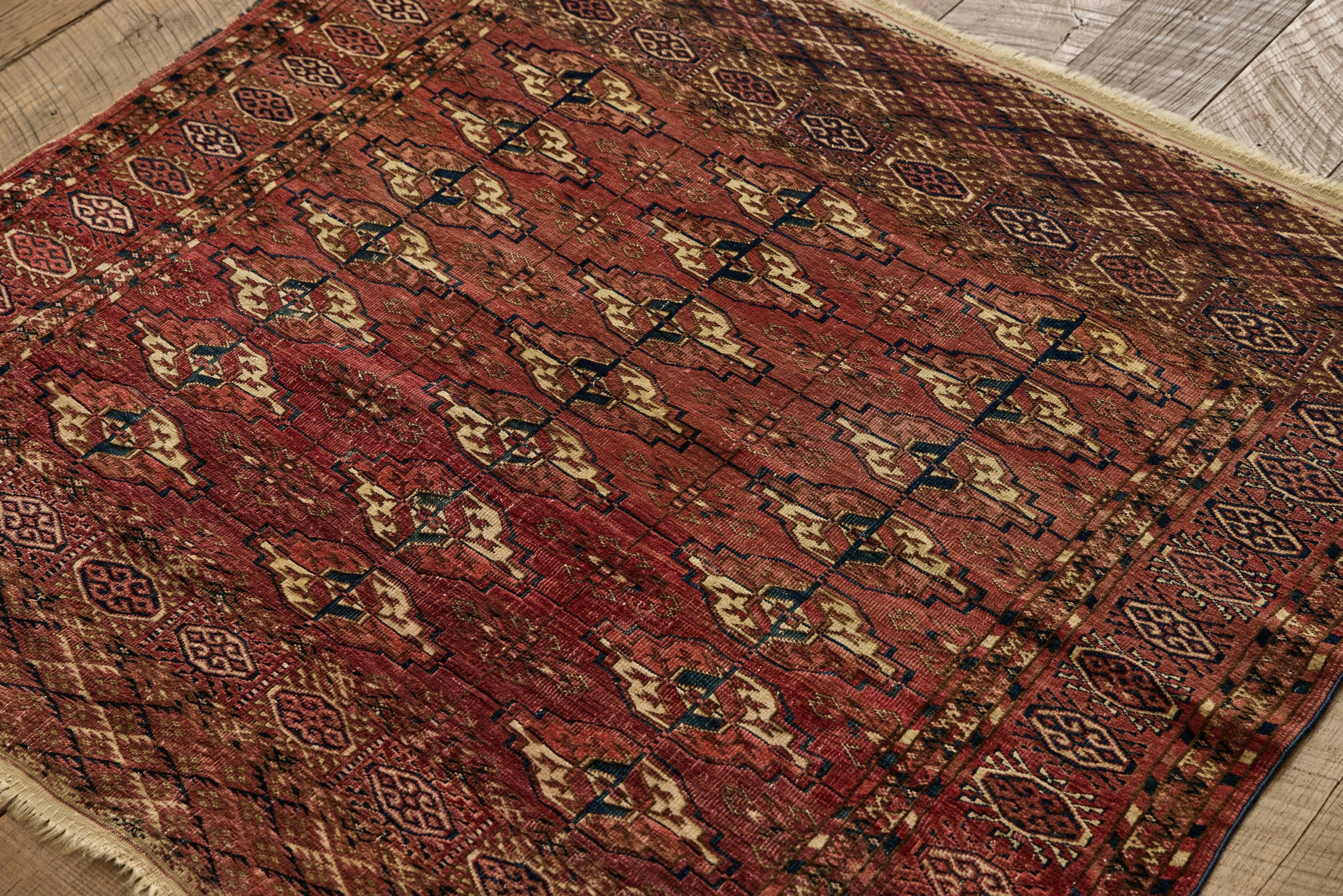 Persian Turkoman Throw Rug 3’6 x 3’11