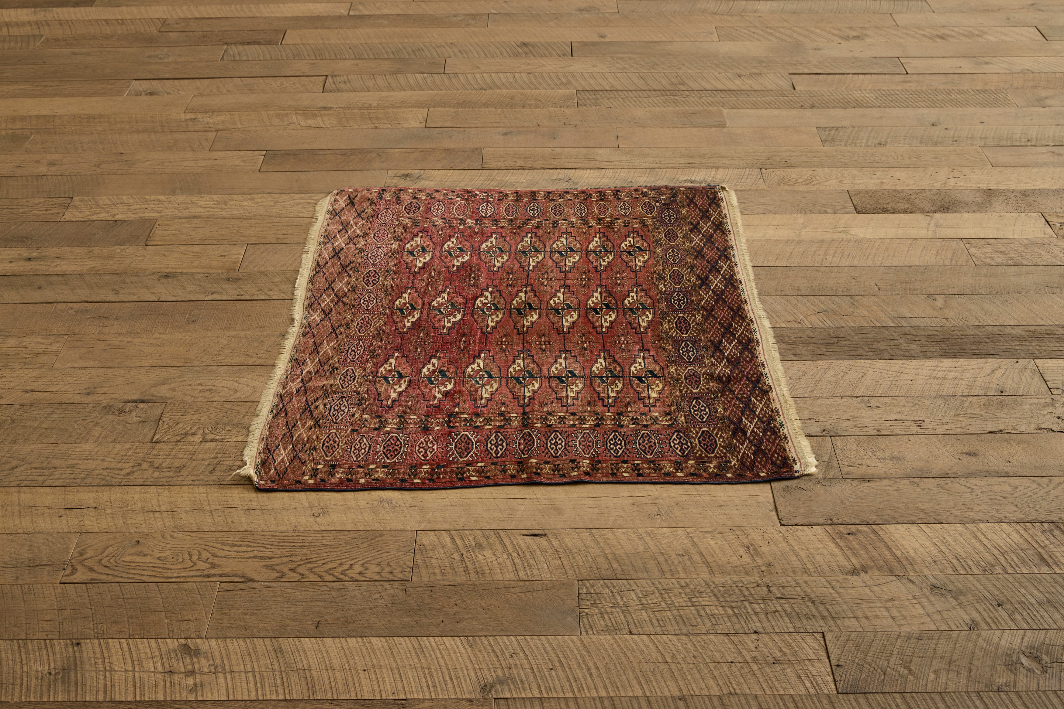 Persian Turkoman Throw Rug 3’6 x 3’11