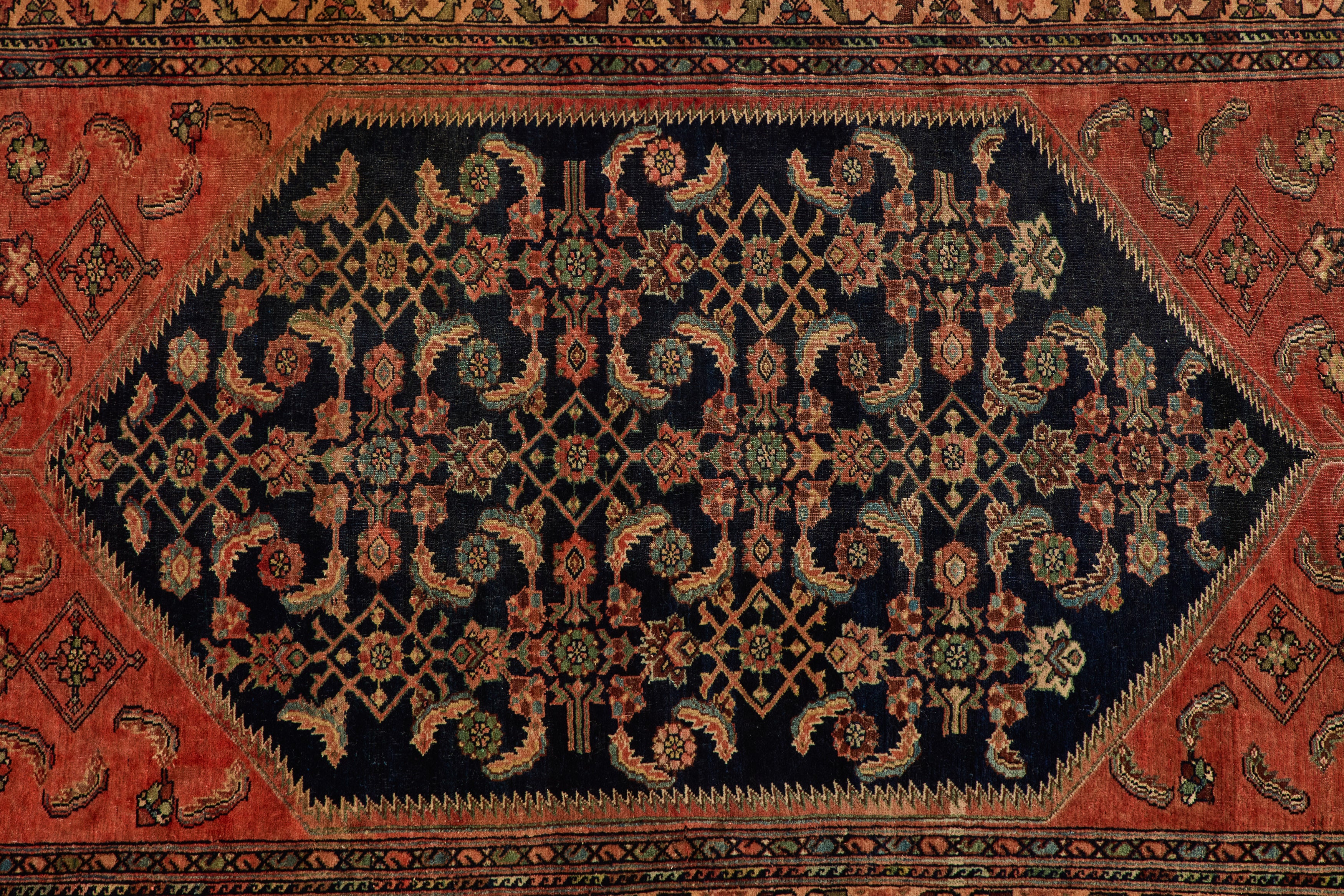Blue & Blush Bibikabad Rug 5' x 6'7