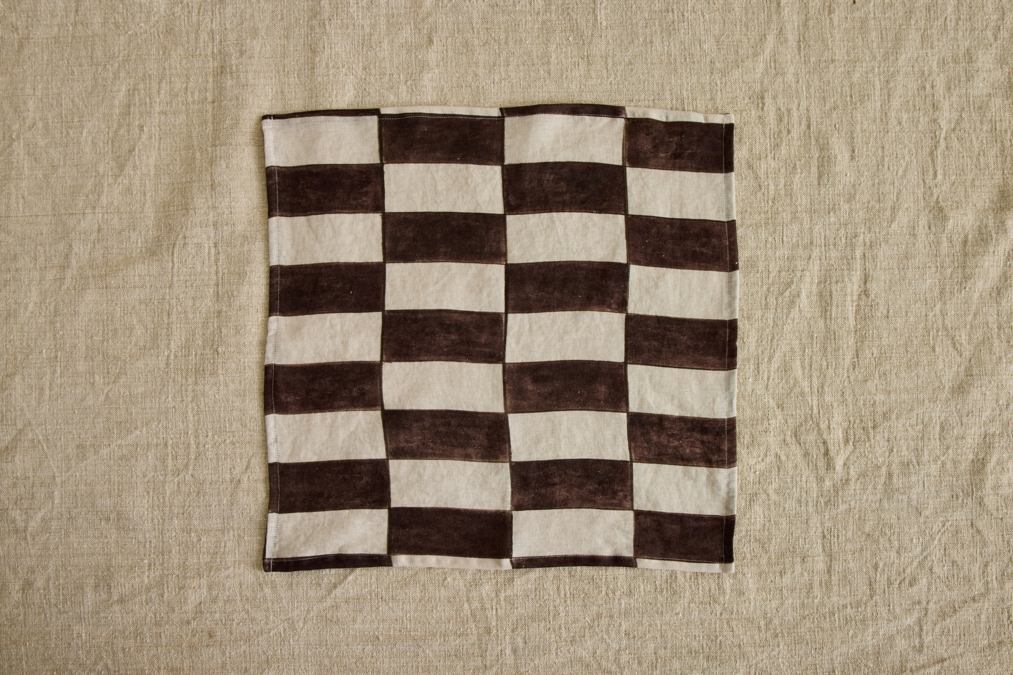 Linen Napkin in Brick Pattern