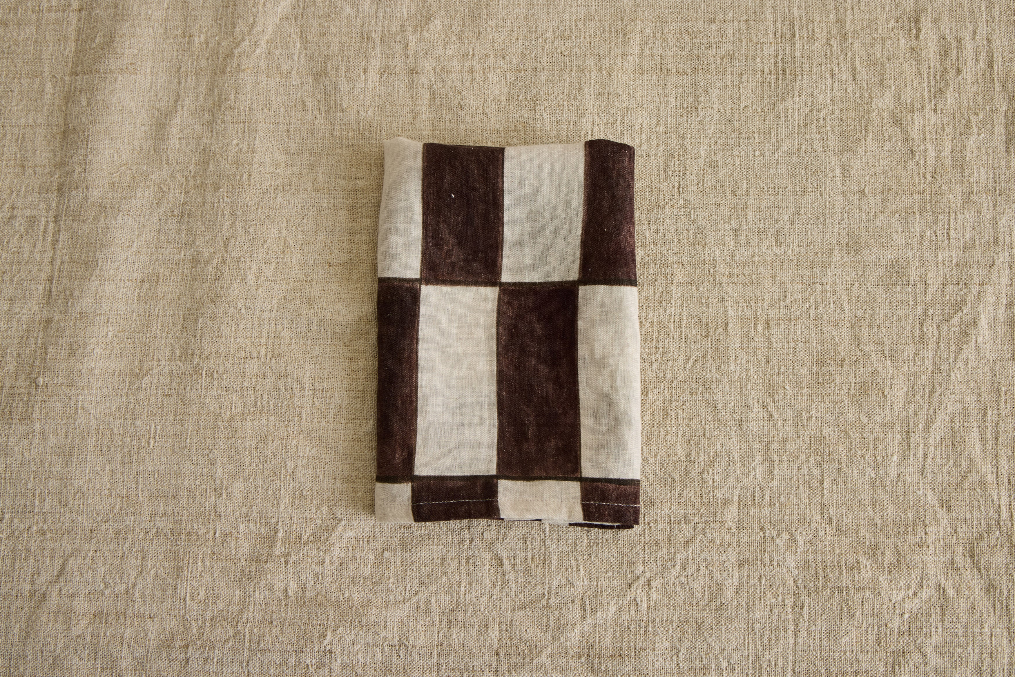 Linen Napkin in Brick Pattern