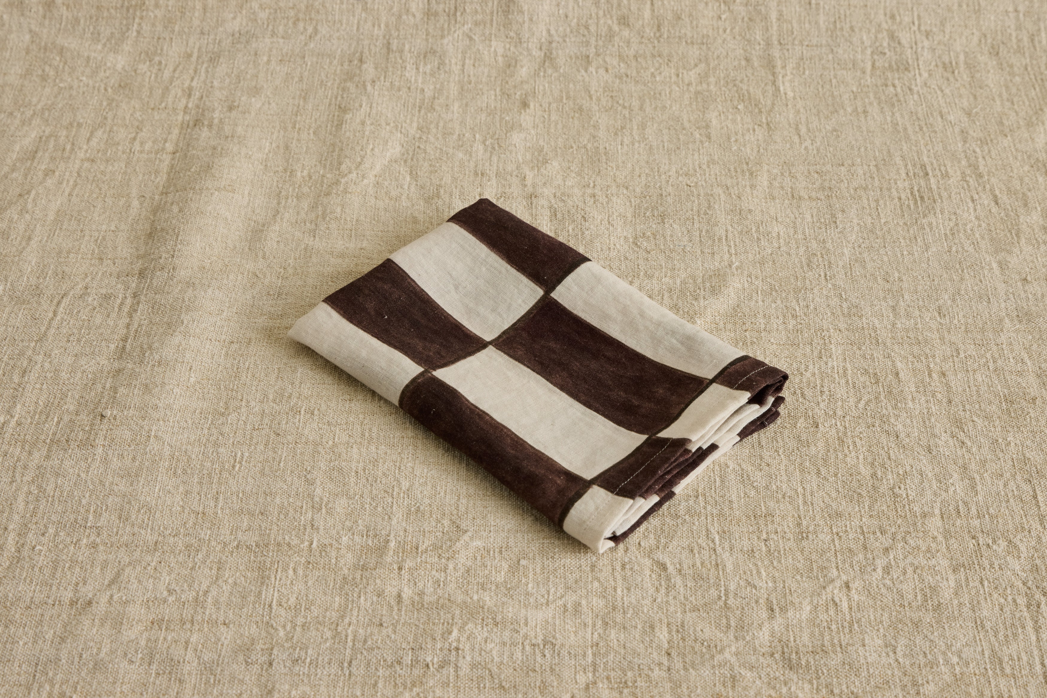 Linen Napkins in Brick Pattern