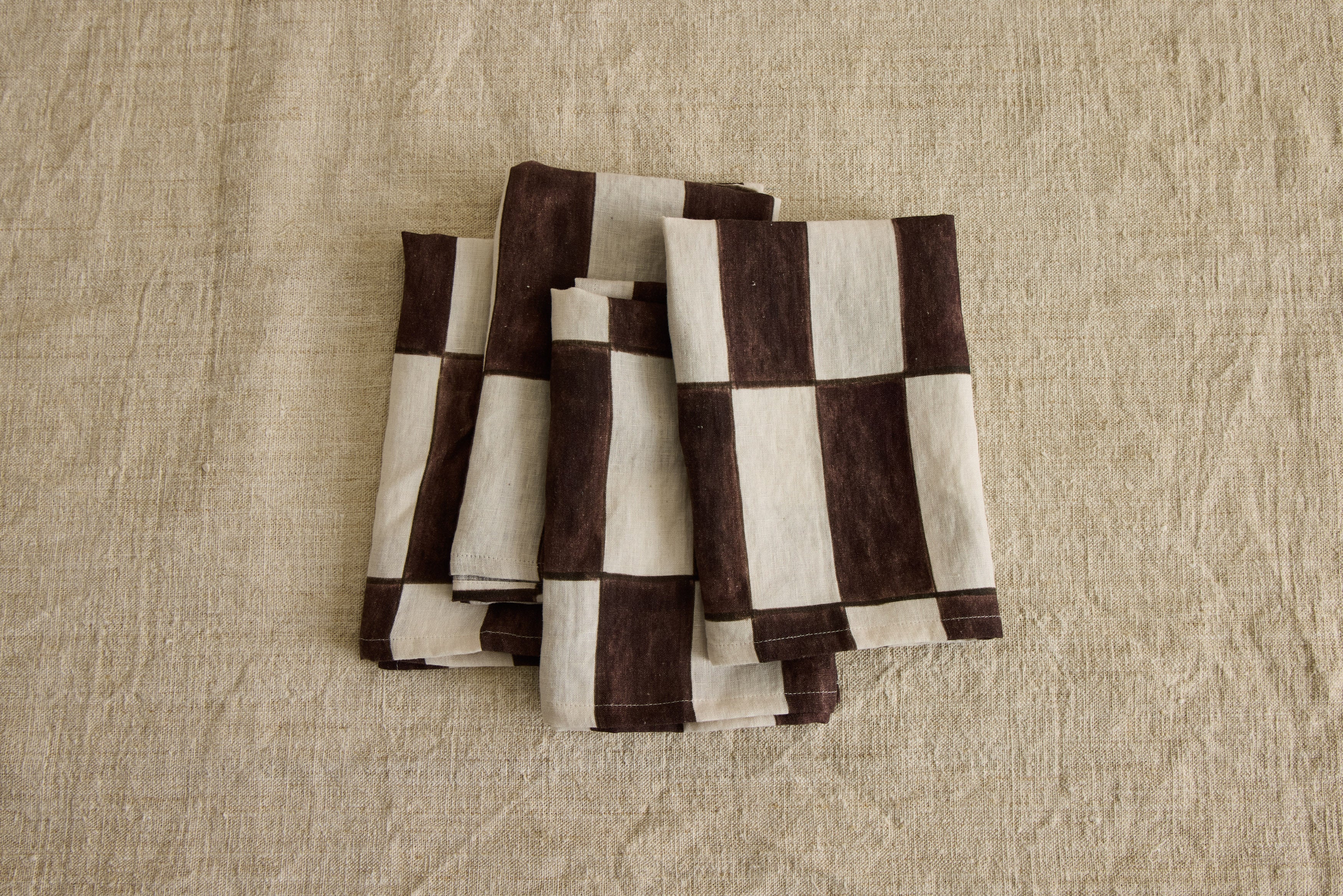 Linen Napkin in Brick Pattern