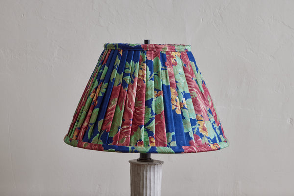 Lampshade in Vintage Blue and Seafoam Floral