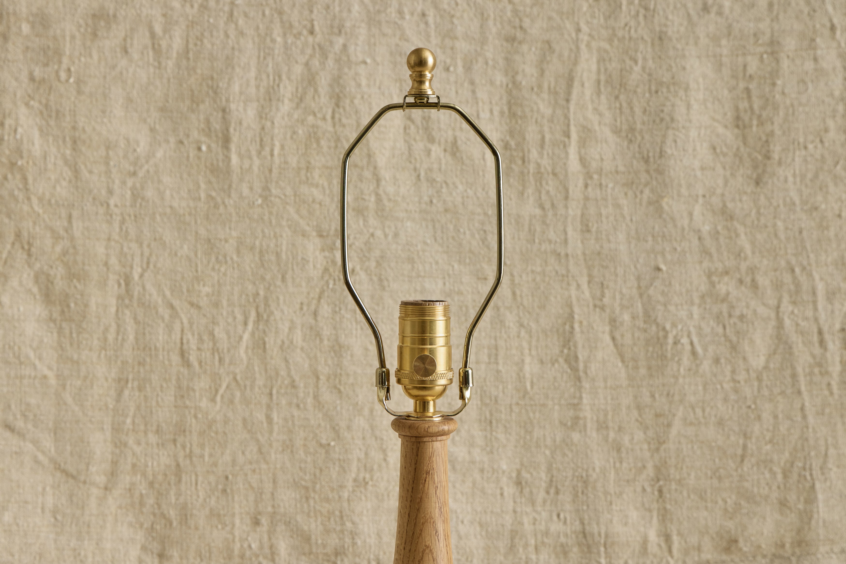 Flicker Lamp Base in Natural Oak