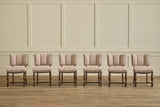 Set of 6 Dark Oak Dining Chairs