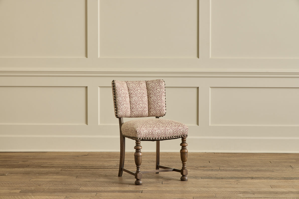 Set of 6 Dark Oak Dining Chairs