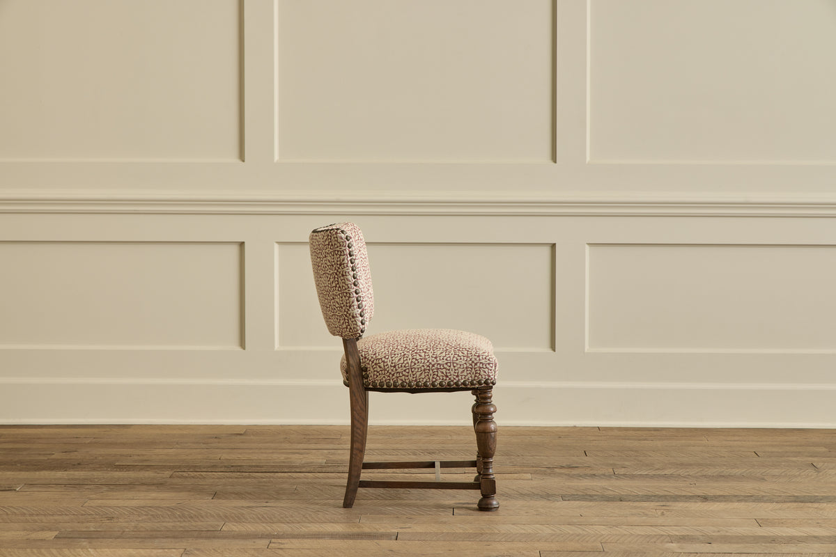 Set of 6 Dark Oak Dining Chairs