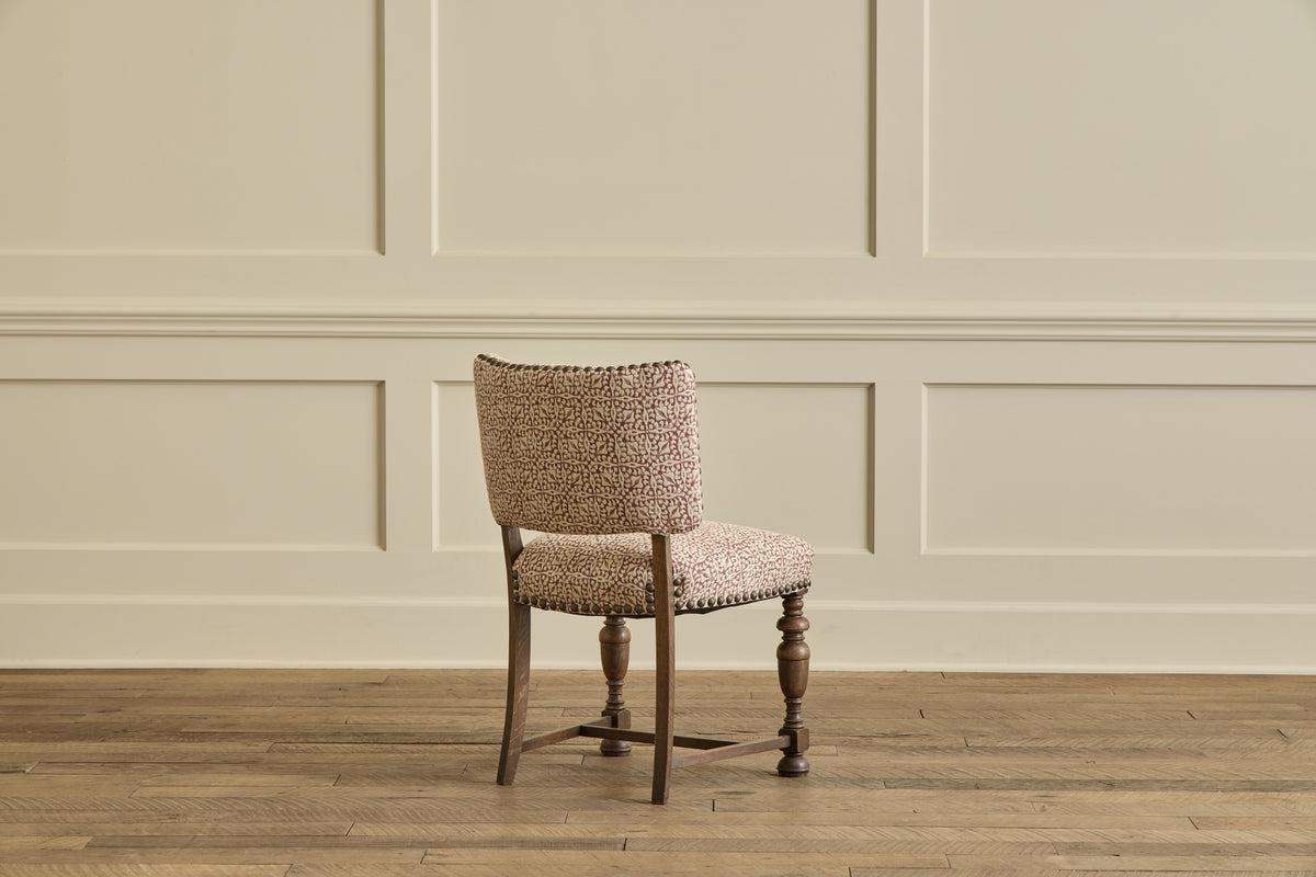 Set of 6 Dark Oak Dining Chairs