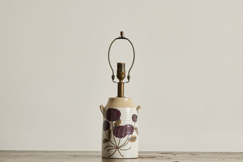 Ranunculus Table Lamp in Mulberry