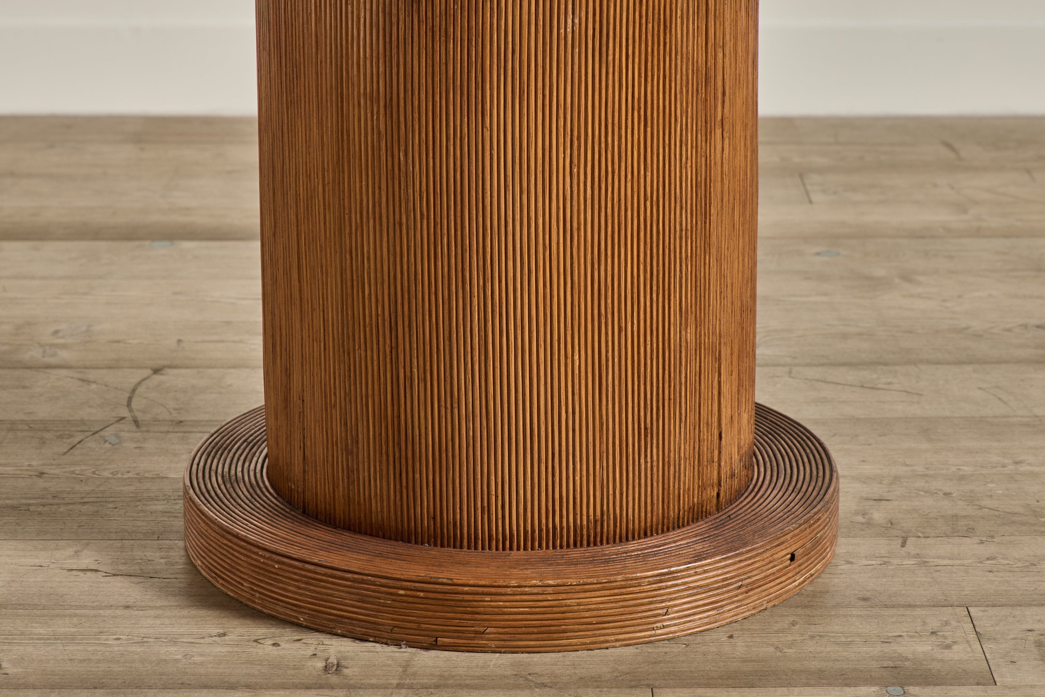 1970s Reeded Glass Top Table