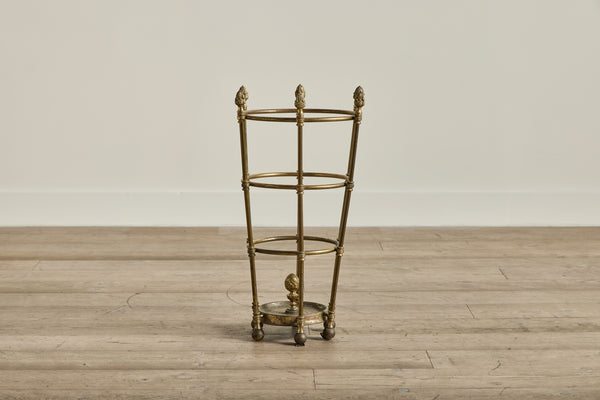 1900s Brass Umbrella Stand