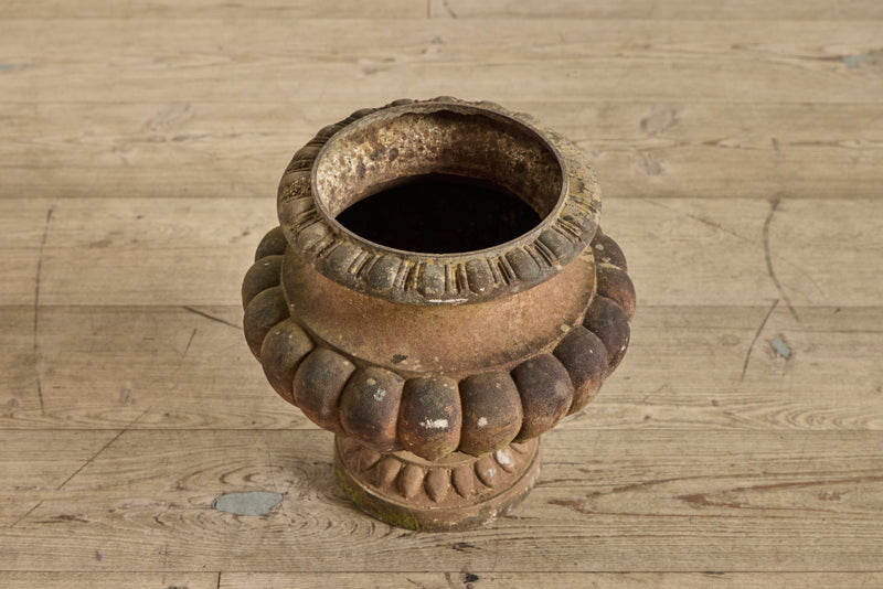Pair of Cast Iron Urns