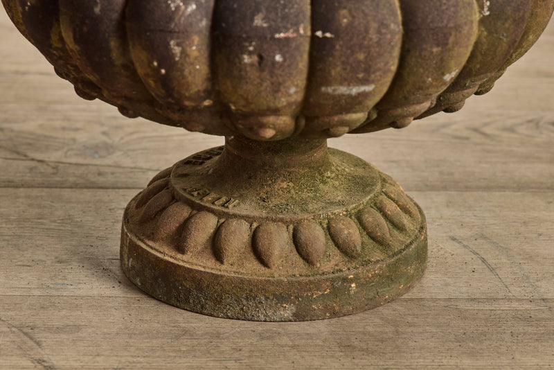 Pair of Cast Iron Urns