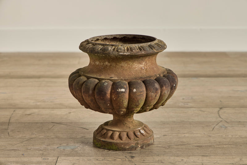 Pair of Cast Iron Urns