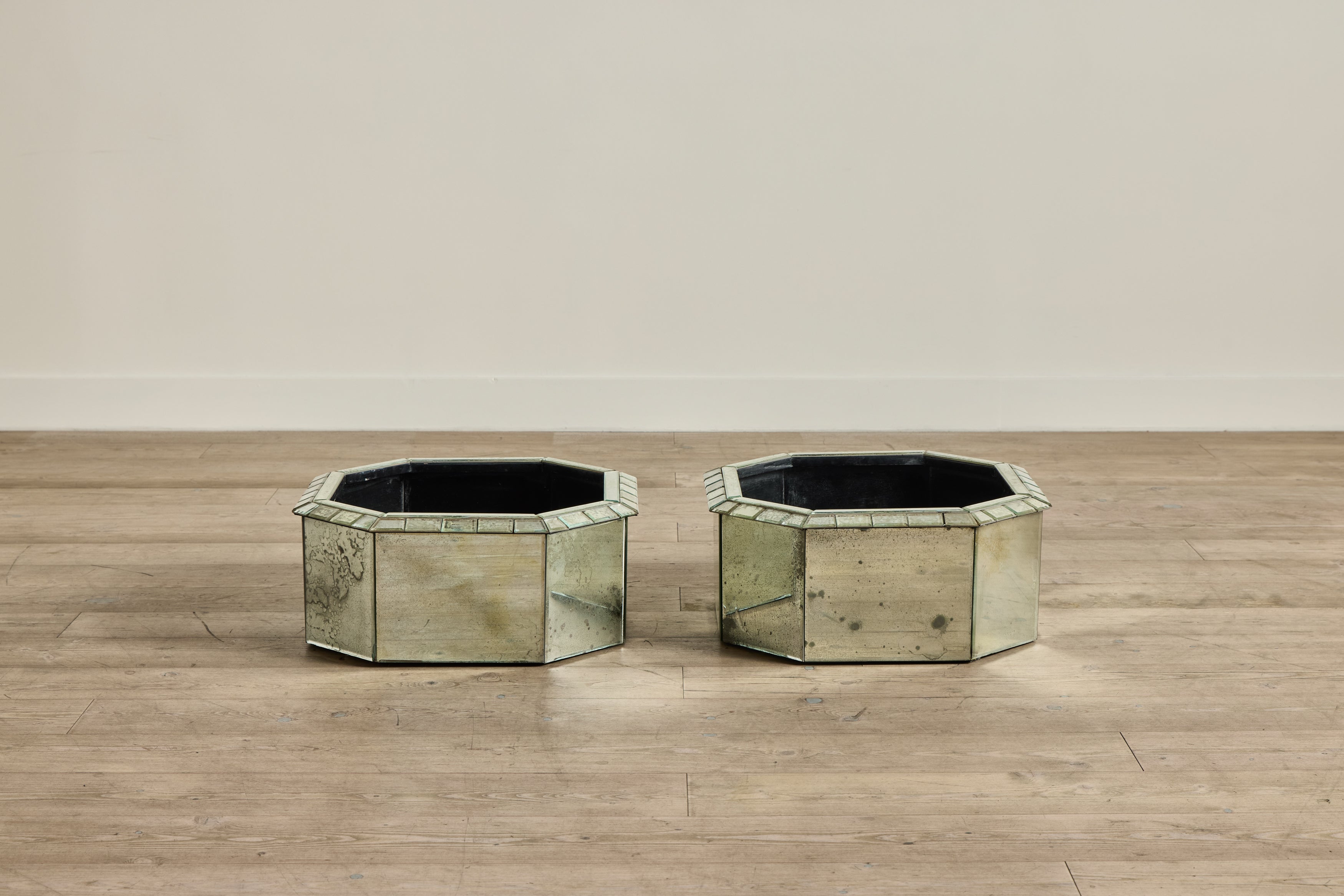 1950s Mirrored Cache Pots