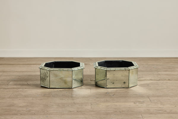 1950s Mirrored Cache Pots
