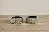 1950s Mirrored Cache Pots