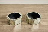 1950s Mirrored Cache Pots