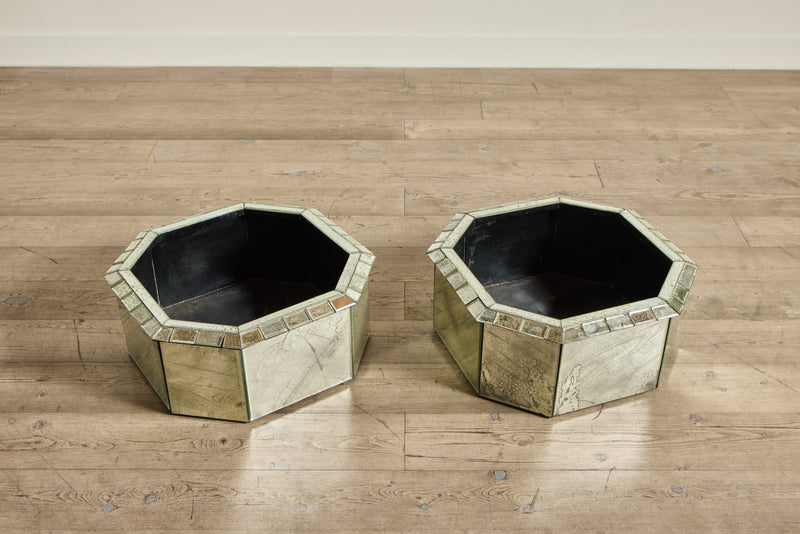 1950s Mirrored Cache Pots