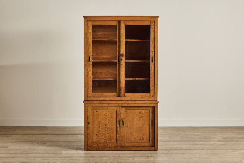 Early 20th Century Sliding Glass Cabinet