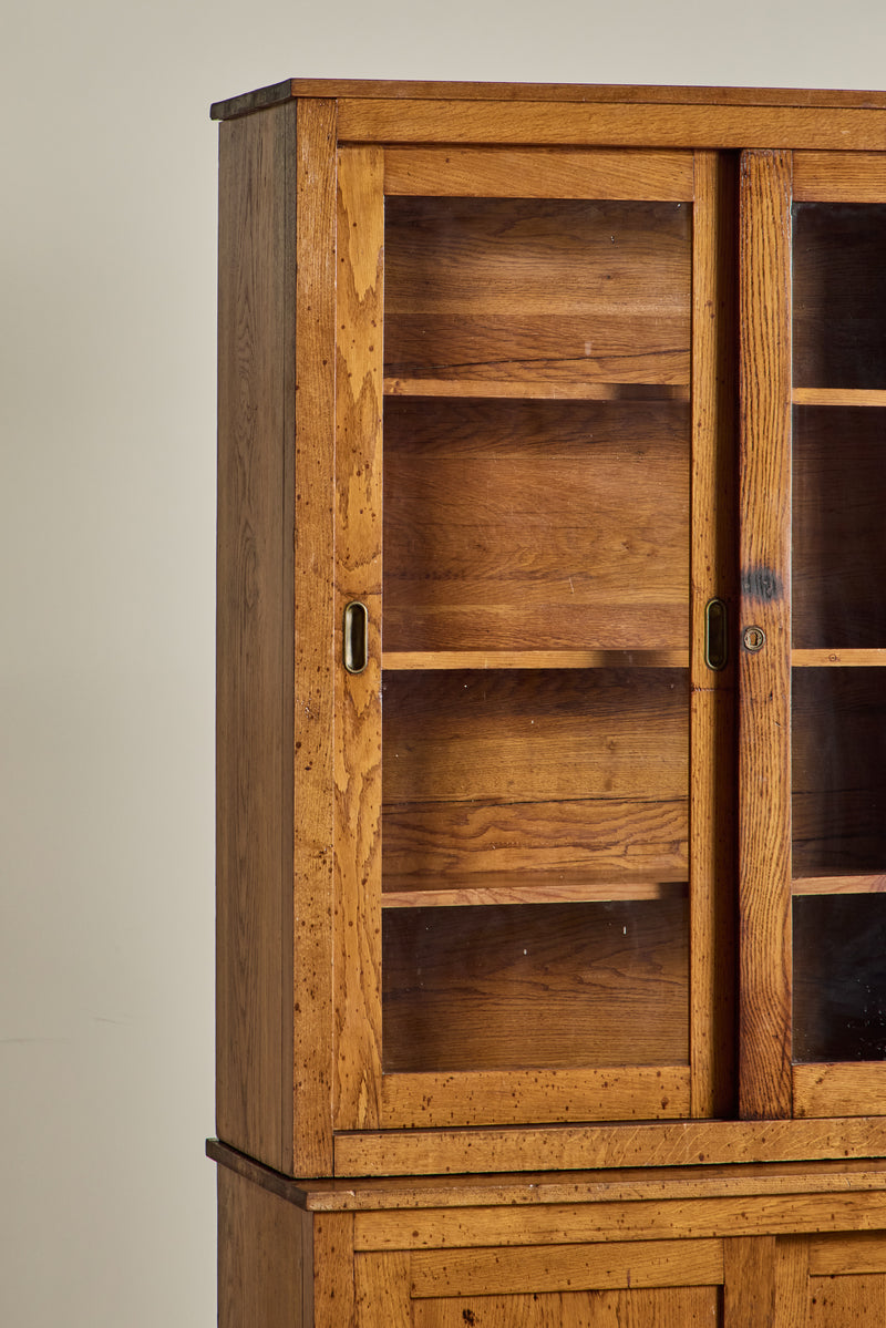 Early 20th Century Sliding Glass Cabinet