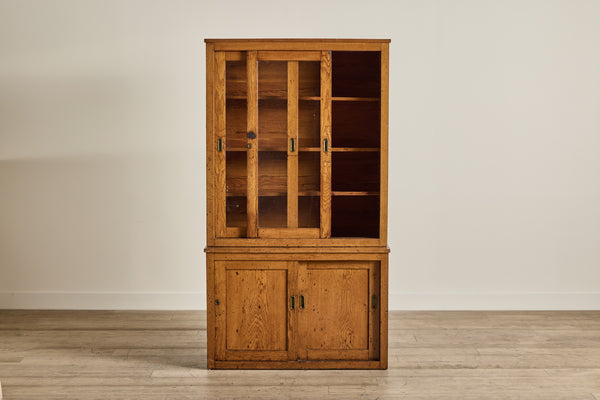 Early 20th Century Sliding Glass Cabinet