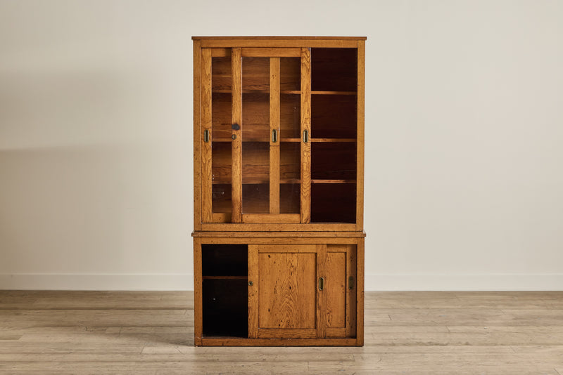 Early 20th Century Sliding Glass Cabinet